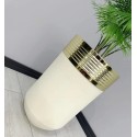 ELEGANT DEKORATIF GOLD DARBUKA KREM SAKSI 60CM