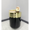 ELEGANT DEKORATIF GOLD DARBUKA PARLAK SIYAH SEHPA 60CM